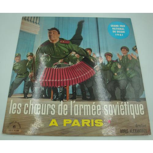 Boris Alexandrov/Choeurs De L'armée Soviétique - À Paris - Dédicacé Lp 1961 Chant Du Monde