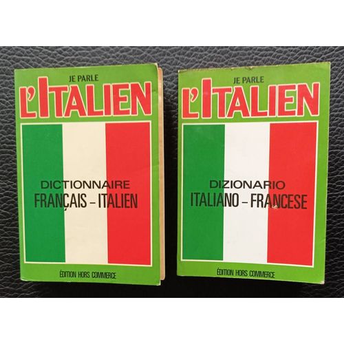 Je Parle L'italien - 2 Mini Dictionnaires Français - Italien / Italiano - Francese - Boutique Axonalix
