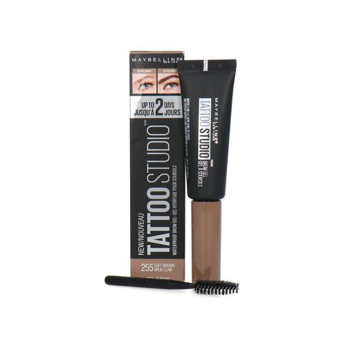 Gel À Sourcils Imperméable Maybelline Tattoo Studio - 255 Soft Brown Marron