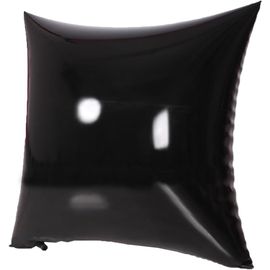 Noir Taies D'Oreiller Latex Avec Fermeture Éclair 2 Pack,Caoutchouc Naturel