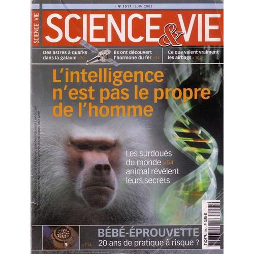 Sciences Et Vie N° 1017 : L'intelligence N'est Pas Le Propre De L'homme