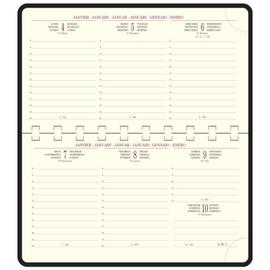 Agenda de bureau EasyTime 21 Spiralé Mini Labo 15 x 21 cm Semainier Janvier  à Décembre 2024 Beige