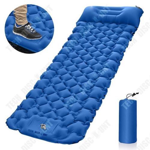 Td® Coussin Gonflable Extérieur Pied Portable Camping Extérieur Matelas Gonflable Voiture Tente Coussin Gonflable