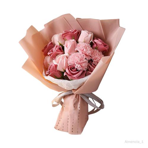 de savon pour la saint-valentin, arrangements floraux, fausses fleurs artificielles pour fiançailles Rose Rouge