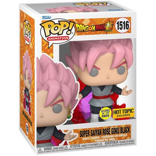 Figurine Funko Pop - Dragon Ball Super N°1516 - Black Goku Super Saiyan Rosé - Glow In The Dark (76944)