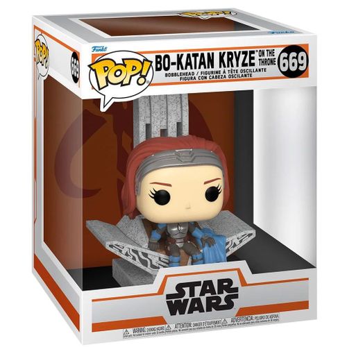 Star Wars: The Mandalorian Pop! Deluxe Vinyl Figurine Bo Katan W/Thro