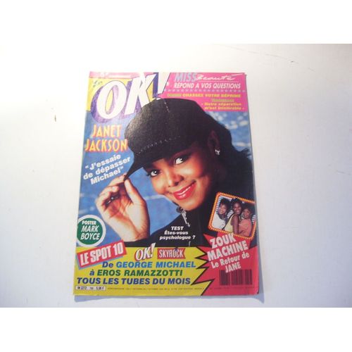 Ok Age Tendre  N° 768 : Janet Jackson / Zouk Machine / Cindy Crawford / Marc Lavoine / Ub 40 / Forbans / E.Ramazzotti Etc...