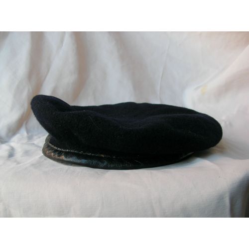 Ww2/Postwar France Beret Militaire Francais Noir " Plein Ciel " Taille 54