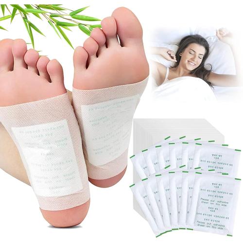 Patch Detox Pieds, 10PC Détox pour les Pieds, Foot Patches Detox Aux Herbes Naturelles, Eliminer les Toxines et les Déchets du Corps Purs et Naturels1