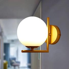 Abat Jour En Verre Rond Moderne Plafonnier LED Salon Chambre Lampe En  Laiton Restaurant Allée Couloir Lampes Du 64,03 €