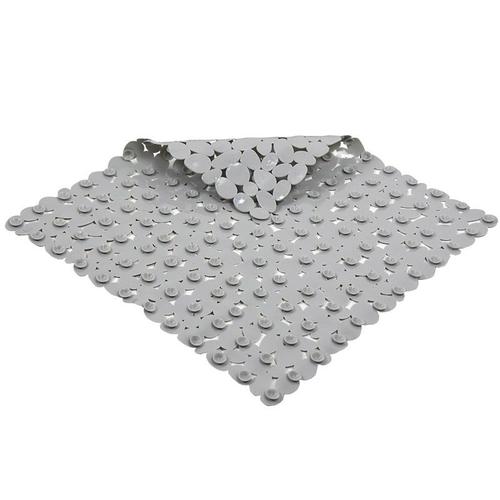 Tapis de douche antidérapant, tapis de douche, Paradise, PVC, 54x54 cm,Gris