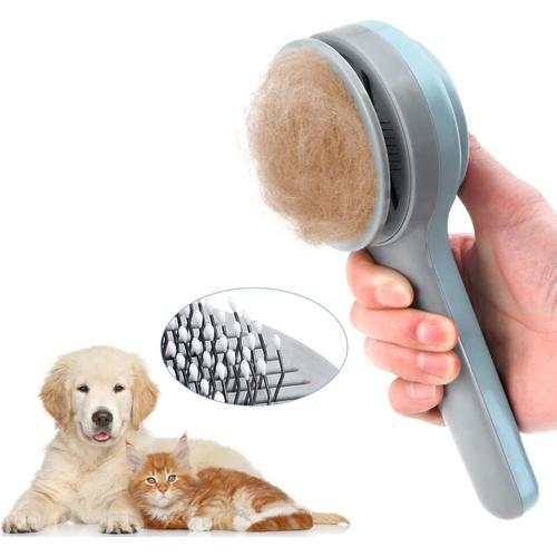 Brosse De Toilettage Brosse Pour Chat Poils Court Long Autonettoyante Pour Eliminer,Pour Chiens