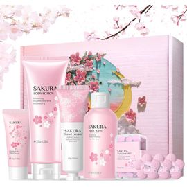 CMJAAGUR-Coffret Bain Femme, Sakura Coffrets De Bain Et De Soins,