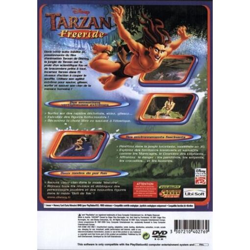Jeu PS2 Tarzan Freeride - Version Occasion Avec Notice - Bon état, Compatible PlayStation 2