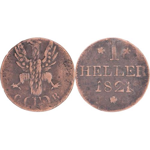 Allemagne - Ville Libre Impériale De Francfort - 1821 - 1 Heller - 17-267