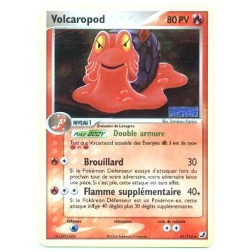 Pokemon Francaise Ex Forces Cachees Holo N° 41/115 Volcaropod
