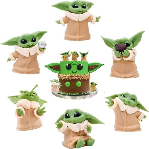 Baby Yoda Figures 6pcs, Baby Yoda Figures, Baby Yoda, Cake Toppers For Kids, Baby Yoda Cake Cake Figure Set Star Wars Cake Figures, Cake Toppers Kids Birthday, Cake Toppers Birthday Girl, Boy