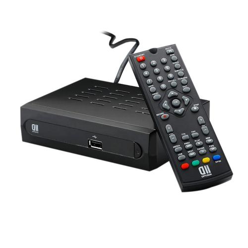 Décodeur TNT Full HD -DVB-T2 - Afficheur - Compatible HEVC265 - Récepteur/Tuner TV avec Fonction enregistreur (HDMI, Péritel, USB, Dolby Digital Plus) - Noir