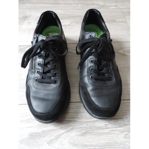 Chaussures Mephisto Noire Cuir Taille 42 Neuves