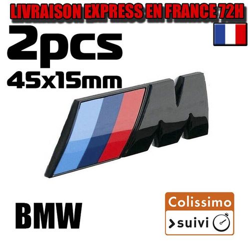 Logo Bmw M3 M Adhésif Noir Brillant 45x15mm