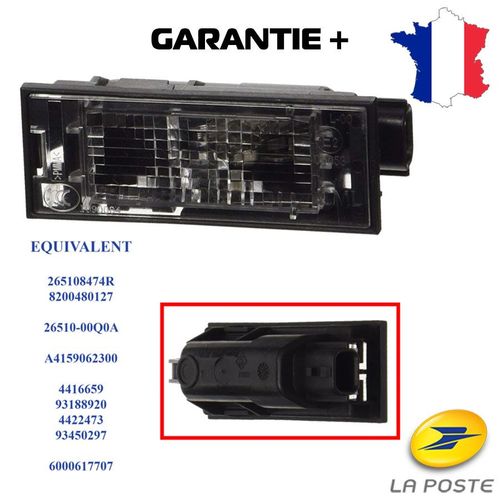 Feux Eclaireur De Plaque Renault Clio Laguna 2 Megane Master 2 Espace 4 Twingo 2