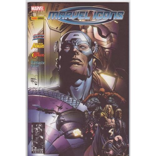 Marvel Icons 9 Collector Edition (Logo Illustré  "Collector Edition" Sur La Couverture) - Marvel Icons  N° 9 : " Partenaires " (Captain America + The New Avengers + Young Avengers + Fantastic Four)