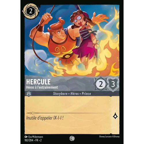 Carte Disney Lorcana Chapitre 2- Hercule Héros À L'entraînement 182/204