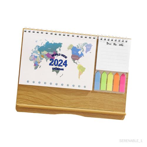 Calendrier de bureau 2024, grande chambre à coucher, ornements F Style F