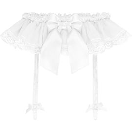 KALANKA-Froufrou Dentelle efféminé Mousseline de Soie Transparente Jarretière Porte-Jarretelles Lingerie