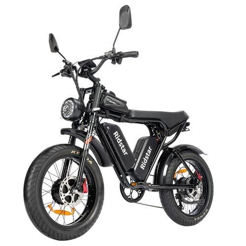 Ridstar Q20 Pro Vélo Électrique Tout-Terrain Gros Pneus 20*4,0 Pouces 2*1000w Moteur 52v 20ah Double Batterie 55 Km/H Vitesse Maximale 288 Km Portée Maximale 150 Kg Charge Maximale Ip65