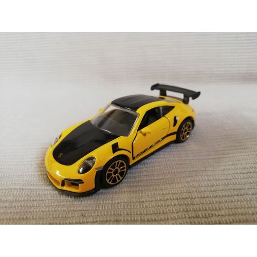 Voiture Porsche 911 Gt3 Rs Jaune 1/64-Majorette