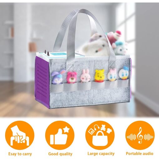 Sac De Transport Pour Toniebox - Étui De Rangement 25x15x15 Cm Avec Poches Pour Figurines Et Accessoires - Imperméable, Bandoulière Amovible - 6