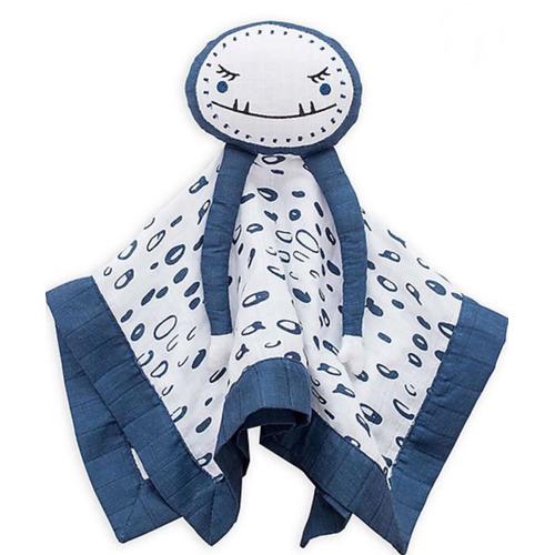 Doudou Lulujo Yéti Bleu Blanc Lot De Deux Doudous Peluches Bébé Comforter Lovie Blue