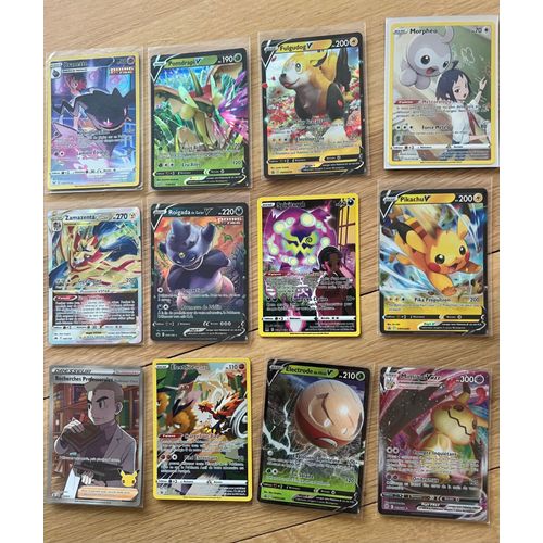 Lot De 12 Cartes Pokémon Rare Holo