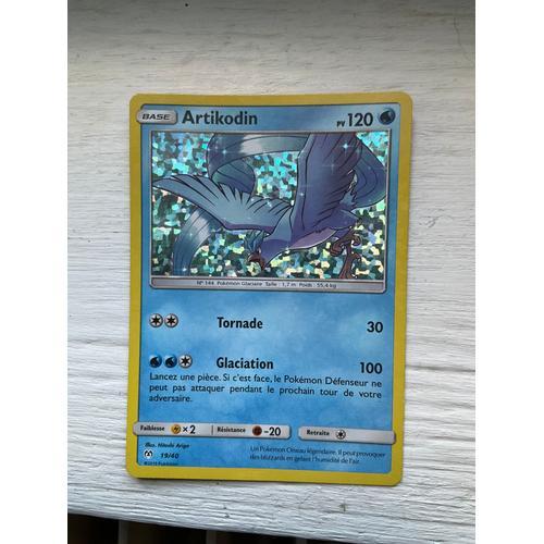 Carte Pokémon Holo Artikodin 19/40