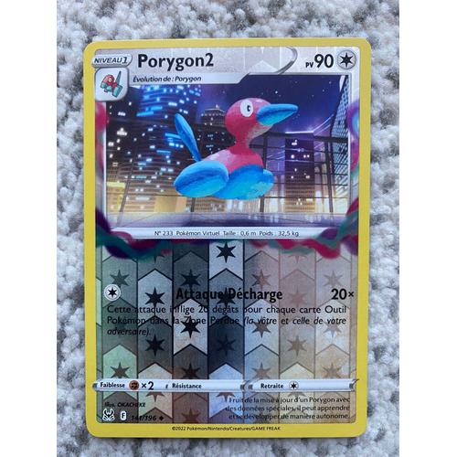 Carte Pokémon Origine Perdue - Porygon 2 141/196 - Reverse