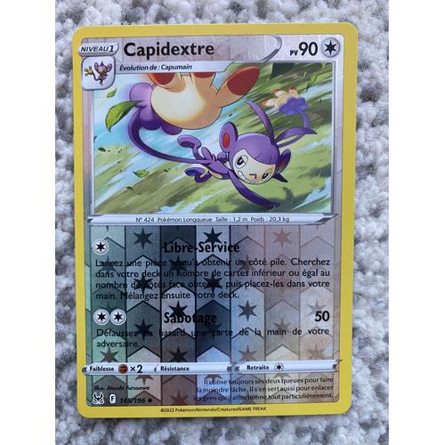 Carte Pokémon Origine Perdue - Capidextre 145/196 - Reverse