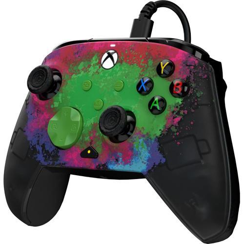 Pdp - Manette De Jeu Filaire Avancée Rematch Glow Space Dust Pour Xbox Series X|S, Xbox One Et Windows 10/11