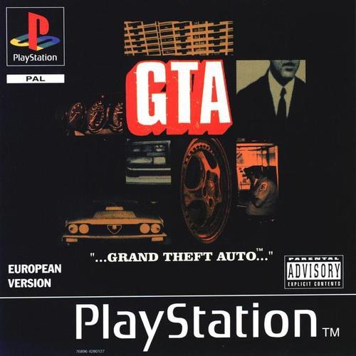 Гта на пс 1. Grand Theft auto ps1 обложка. GTA 1 ps1. Grand their auto ps1. GTA 1997 big Box.