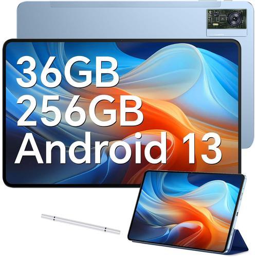 OUKITEL OT5 Tablette 12 Pouces 36Go+256Go/2To TF 11000mAh Android 13 Tablette Gaming TÜV Dual 4G LTE/5G WiFi/GPS/OTG, Bleu