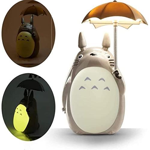 Totoro Veilleuse Led Pour Enfants, Lampe De Table De Lecture Usb Rechargeable, Dessin Animé, Animal Mignon, Décoration De Chambre Pour Garçons Et Filles
