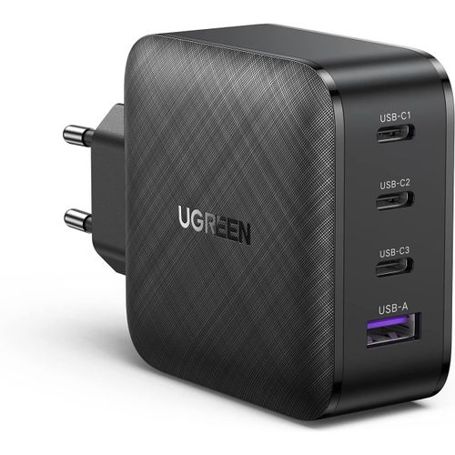 65w 4 Ports Chargeur Usb C Rapide Gan Tech Compatible Avec Iphone 16 Plus Pro Max 15 14 13 12 11 X Galaxy S24 Ultra Plus S23 S22 S21 Pixel 9 8 7 6 Ipad Pro Air Mini Macbook M4 M3 M2 M1