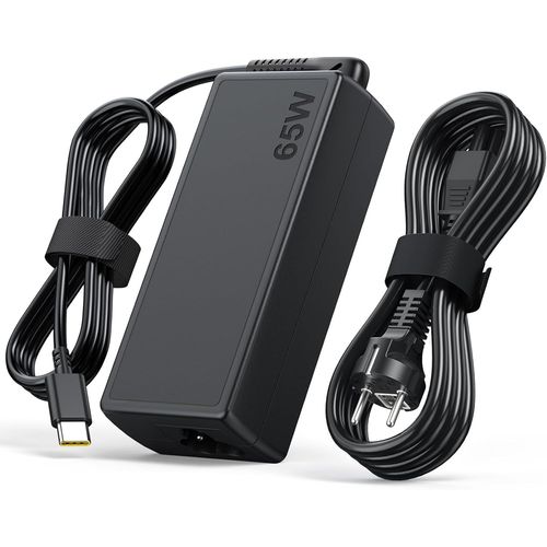 65W 45W USB C Chargeur pour Lenovo ThinkPad Yoga HP Ordinateur Portable Chromebook pour Dell Latitude XPS Type C Chargeur d'ordinateur rapide Adaptateur Compatible avec Acer Samsung Asus Google