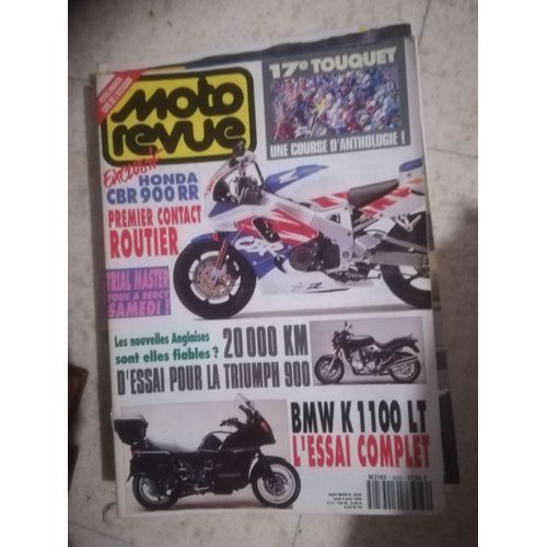 Moto Revue 3030 De 1992 Michel,Bmw K1100lt,Honda Cbr900rr,Triumph 900 Trident,Touquet