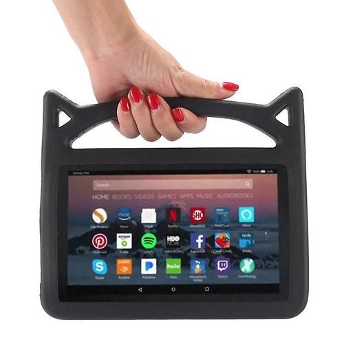 Pour Fire 7 2019 ¿¿Tui R¿¿Sistant Aux Chocs Poign¿¿E Convertible Support Enfants ¿¿Tui Pour Kindle 7 Pouces Affichage Tablette Fire 7 Noir