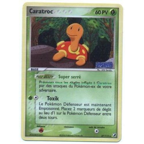 Pokemon Francaise Ex Forces Cachees Holo N° 47/115 Caratroc