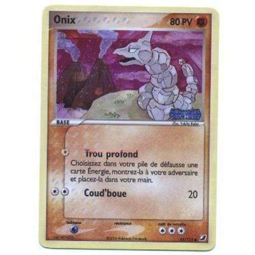 Pokemon Francaise Ex Forces Cachees Holo N° 65/115 Onix