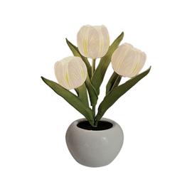 Veilleuse Miroir Tulipe Nuage Flower Lamp Veilleuse Tulipe Bricolage Pour  Le Couple Les Amis L'Enfant Lampe Tulipe Nuage Décoration D'intérieur
