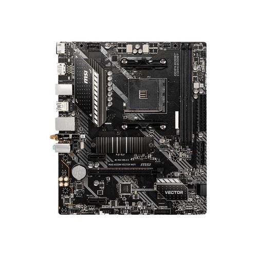 MSI MAG A520M VECTOR WIFI - Carte-mère - micro ATX - Socket AM4 - AMD A520 Chipset - USB 3.2 Gen 1 - Gigabit LAN, Wi-Fi, Bluetooth - carte graphique embarquée (unité centrale requise) - audio HD...