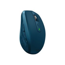 Logitech MX Anywhere 2S - Souris - laser - 7 boutons - sans fil - 2.4 GHz, Bluetooth - récepteur sans fil USB - sarcelle de minuit